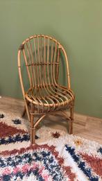 Rotan stoel van Pierre Hardy, Huis en Inrichting, Stoelen, Ophalen, Zo goed als nieuw, Bruin, Eén