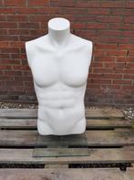 Buste man op glazen voet etalagepop romp man torso man €30, Ophalen, Gebruikt, Bergen NH, Tejo's Handel