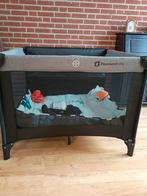 Opvouwbare reisbox met bodemverhoger, hoes en boxkleed, Ophalen, Zo goed als nieuw, Rechthoekig, In hoogte verstelbaar