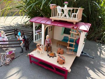 Schleich camper met paarden  beschikbaar voor biedingen