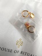 Nieuwe oorbellen house of rituals moonstone gold plated, Ophalen of Verzenden, Nieuw, Goud, Overige materialen