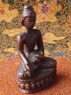 Mooi zwaar antiek Oosters brons beeldje van Boeddha 7,9 cm., Ophalen of Verzenden