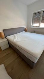 Wehkamp Larvik boxspring 180x200 incl. matras en Ikea topper, Ophalen, Tweepersoons, Zo goed als nieuw, 180 cm