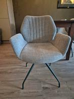 4  stoffen stoelen met terugdraai (180 gr.), Huis en Inrichting, Stoelen, Ophalen, Gebruikt