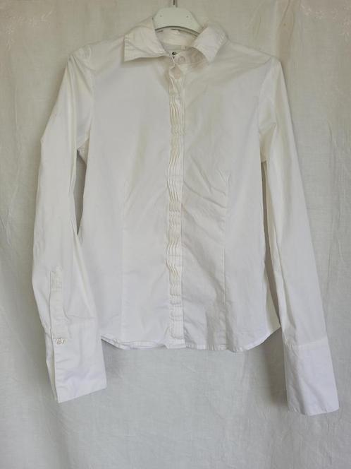 Prachtige witte blouse mt 36 merk Gestuz, Kleding | Dames, Blouses en Tunieken, Zo goed als nieuw, Maat 36 (S), Wit, Ophalen of Verzenden