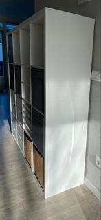 Witte Kast met Vakken Ikea Kallax 147 x 147, Ophalen, Overige materialen, 100 tot 150 cm, 100 tot 150 cm