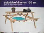 KINDER PICKNICKTAFEL PICKNICK TAFEL SET TUINSET PICKNICKSET, Tuin en Terras, Picknicktafels, Nieuw, Ophalen of Verzenden, Rechthoekig
