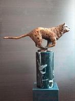 Brons beeld katachtige sculpture Panther Hunting , bronzen, Ophalen of Verzenden, Brons