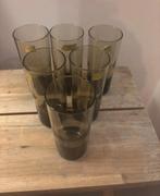 Luminarc longdrinkglazen dikke bodem rookglas bruin 6 stuks, Ophalen of Verzenden, Zo goed als nieuw