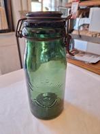 Oude Franse glazen La Lorraine voorraad fles ,groen glas, Ophalen