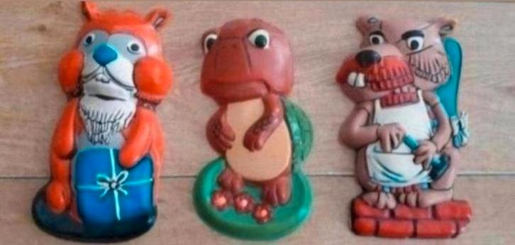 Drie Fabeltjeskrant muurhangers 1968, Verzamelen, Retro, Huis en Inrichting, Ophalen of Verzenden