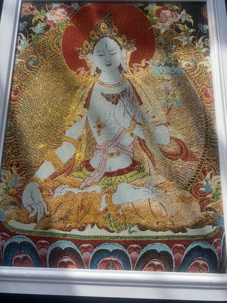 Tibetaanse Thangka in lijst, Ophalen of Verzenden