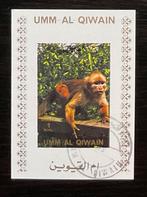 208L Umm Al-Qiwain - Aap op postzegel, Verzenden, Gestempeld, Dier of Natuur