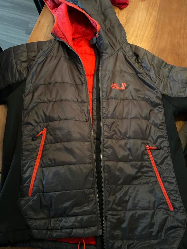 Jack Wolfskin 3 in 1 Jas - Maat L - Triclimate, Kleding | Heren, Jassen | Winter, Gedragen, Maat 52/54 (L), Grijs, Ophalen of Verzenden