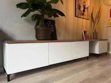 Ikea besta kast optioneel met massief eiken plank