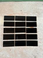 Originele jaren 30 zwarte koptegels, Doe-het-zelf en Verbouw, Tegels, Ophalen, Minder dan 20 cm, Zo goed als nieuw, Minder dan 5 m²