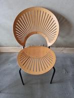 6 designstoelen Nanna Ditzel Trinidad, Ophalen, Gebruikt, Bruin, Vijf, Zes of meer stoelen