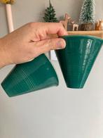 Twee retro vintage potjes. Prachtig, Tuin en Terras, Gebruikt, Rond, Binnen, Ophalen of Verzenden