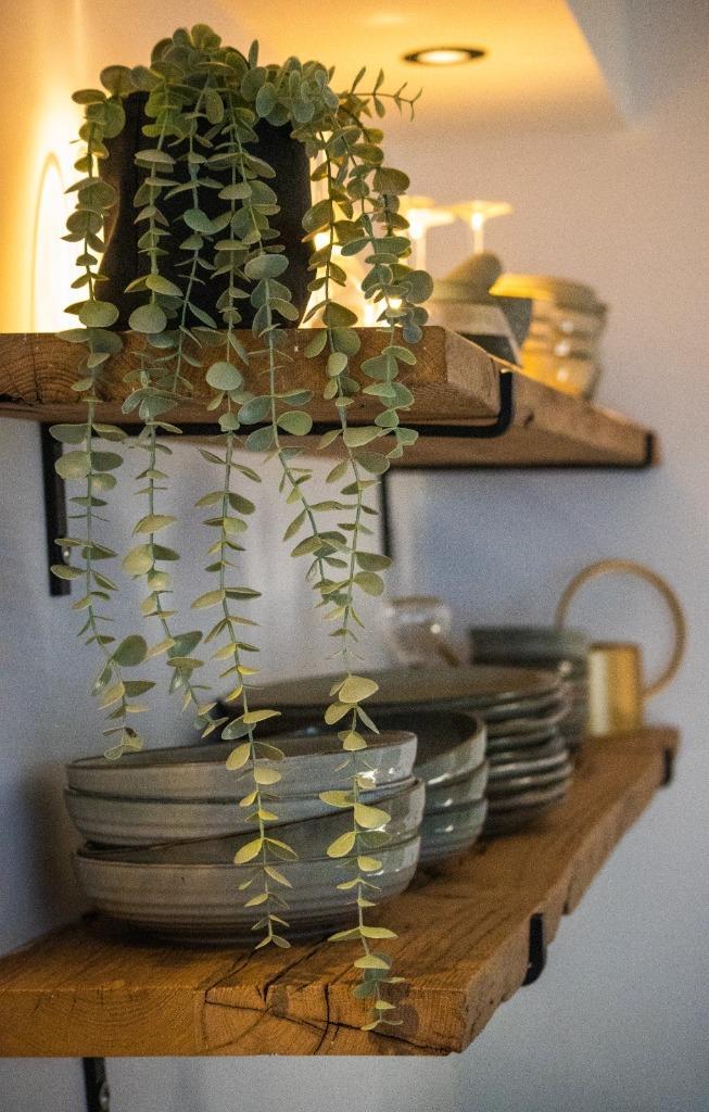 Wandplank oud eiken op maat | Zwevend | Optie LED, Huis en Inrichting, Woonaccessoires | Wandplanken en Boekenplanken, Nieuw, Ophalen of Verzenden