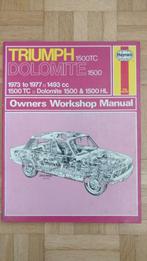 werkplaats handboek Haynes Triumph Dolomite 1973-1977, Ophalen of Verzenden