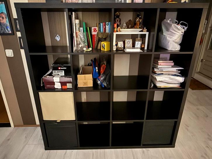 Ikea Kallax Kast / Cupboard - Black. SALE! 50% off!, Huis en Inrichting, Kasten | Overige, Gebruikt, Ophalen