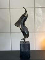Abstract bronzen beeld van Leijdekkers (1949) - Topconditie, Antiek en Kunst, Kunst | Designobjecten, Ophalen of Verzenden