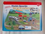 100 delig houten spoorlijn treinrail incl treintje treinbaan, Ophalen of Verzenden, Zo goed als nieuw, Overige typen