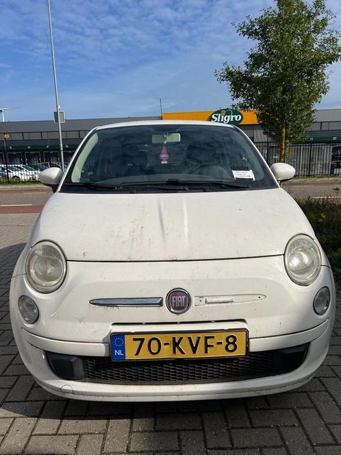 Fiat 500 1.2 AUT 51KW 2010 Wit met gebreken, Auto's, Fiat, Particulier, Benzine, B, Hatchback, Automaat, Origineel Nederlands