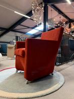 Showmodel Leolux Dolcinea Fauteuil Alcantara rood stoel, Huis en Inrichting, Fauteuils, Leolux, Nieuw, 75 tot 100 cm, Ophalen of Verzenden