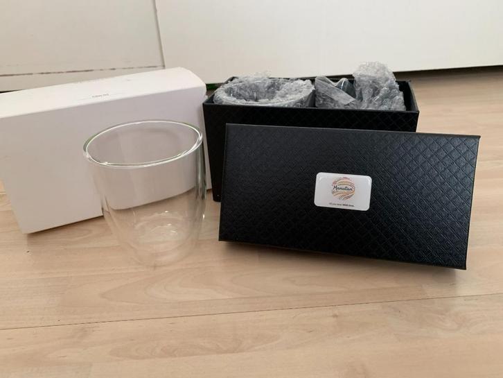 Thermoglazen koffie thee Capuccino MANUTAN SEASONS 2x NIEUW, Huis en Inrichting, Keuken | Servies, Nieuw, Kop(pen) en/of Schotel(s)