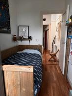 Steigerhouten Bed 90-200, Huis en Inrichting, Slaapkamer | Complete slaapkamers, Ophalen, Zo goed als nieuw, Eenpersoons