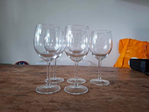 Wijnglazen 5 st., Verzamelen, Glas en Borrelglaasjes, Zo goed als nieuw, Overige typen, Ophalen of Verzenden
