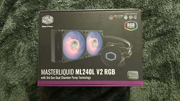 Cooler Master MasterLiquid ML240L V2 RGB, Computers en Software, Computerkoelers, Nieuw, Waterkoeling, Ophalen of Verzenden