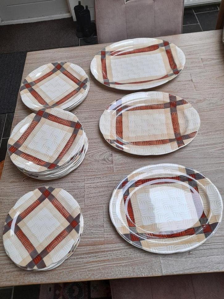 Serviesgoed art deco 1920-1930 uit Engeland Crown Ducal, Antiek en Kunst, Antiek | Servies los, Ophalen