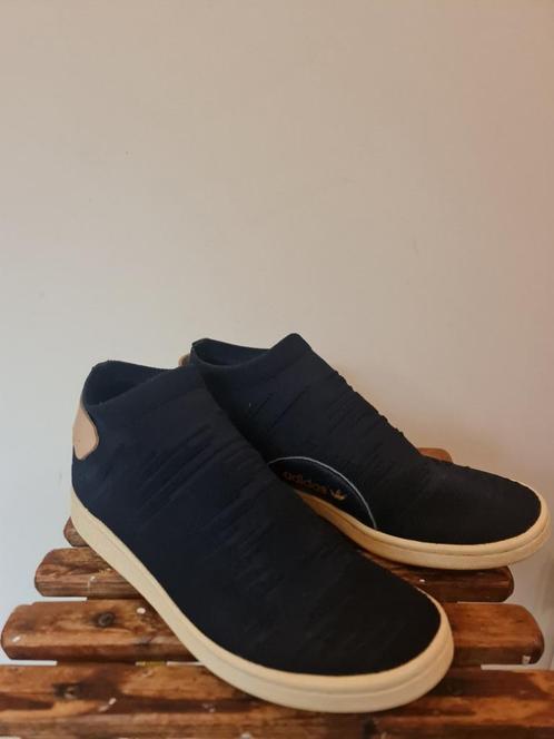 Adidas Stan Smith Knitted Slip On Primeknit Sock mt 44 mt, Kleding | Heren, Schoenen, Zo goed als nieuw, Sneakers of Gympen, Zwart