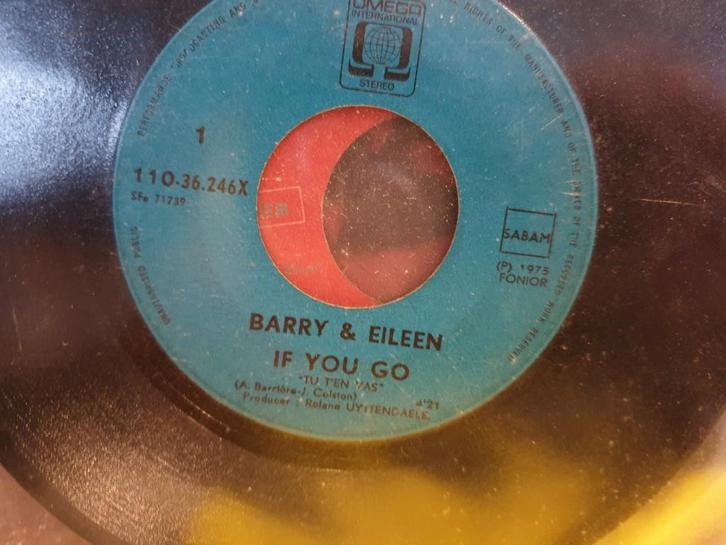 Barry & Eileen - If you go (r1), Cd's en Dvd's, Vinyl Singles, Ophalen of Verzenden