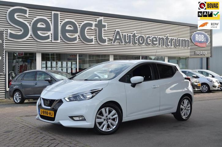 Nissan Micra 1.0 IG-T N-Connecta|101PK|CARPLAY-NAVI|PARKEERS, Auto's, Nissan, Bedrijf, Te koop, Micra, ABS, Airbags, Airconditioning