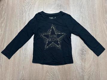 Young Dimension longsleeve shirt zwart/goud maat 104 beschikbaar voor biedingen
