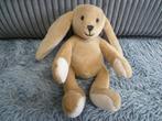 2x Licht bruin velours haas konijn zittend van Hema, Ophalen of Verzenden, Zo goed als nieuw, Overige typen