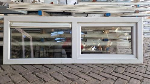 Kunststof raamkozijnen met kiepraam en luchtrooster ( 272 ), Doe-het-zelf en Verbouw, Glas en Ramen, Gebruikt, Minder dan 80 cm