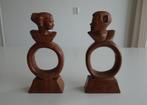 2 Vintage Houten Beeldjes uit Bali, Indonesië, Antiek en Kunst, Ophalen