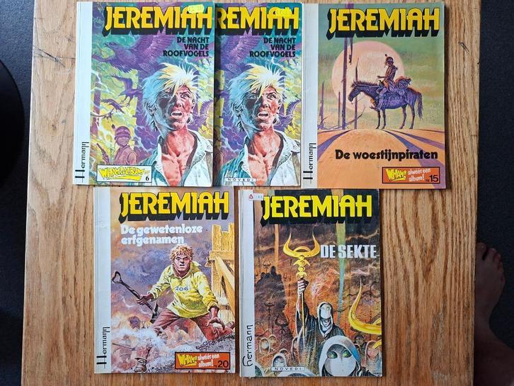 Jeremiah 5x Hermann, Wham Novedi partij, ook los te koop, Boeken, Stripboeken, Gelezen, Meerdere stripboeken, Ophalen of Verzenden