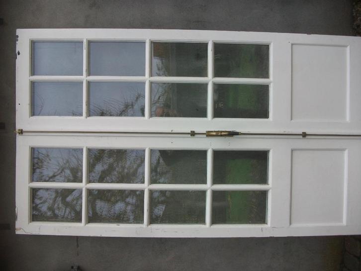 openslaande deuren serre deuren tuin deuren panelen dubglas, Doe-het-zelf en Verbouw, Deuren en Horren, Gebruikt, Buitendeur, 215 cm of meer