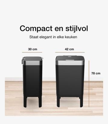 Loftey Prullenbak 2x30L Nieuw! beschikbaar voor biedingen