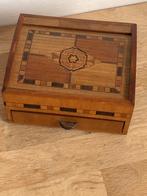 Vintage Houten Bewaardoos met Lade, Ophalen of Verzenden
