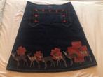 Schattig apart Kerst-rokje, Ophalen of Verzenden, Zo goed als nieuw, Zwart, Boven de knie