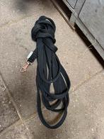 Longeerlijn zwart met rosé kleurige haak, Dieren en Toebehoren, Paarden en Pony's | Hoofdstellen en Tuigage, Ophalen of Verzenden