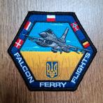 Falcon Ferry Flights F16 312 SQN Patch, Verzamelen, Ophalen of Verzenden, Luchtmacht, Nederland, Embleem of Badge