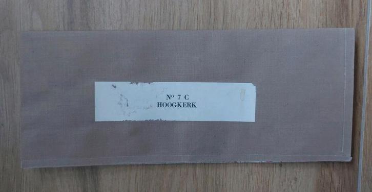 7C stafkaart uit 1962 Hoogkerk Zuidhorn Aduard Leek Nietap, Boeken, Atlassen en Landkaarten, Zo goed als nieuw, Landkaart, Nederland