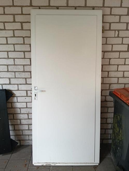 Zware Binnendeur, Doe-het-zelf en Verbouw, Deuren en Horren, Gebruikt, Binnendeur, 200 tot 215 cm, 80 tot 100 cm, Hout, Ophalen